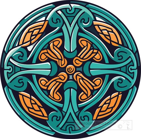 detailed celtic knot in a circle