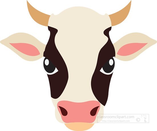 cartoon cow face