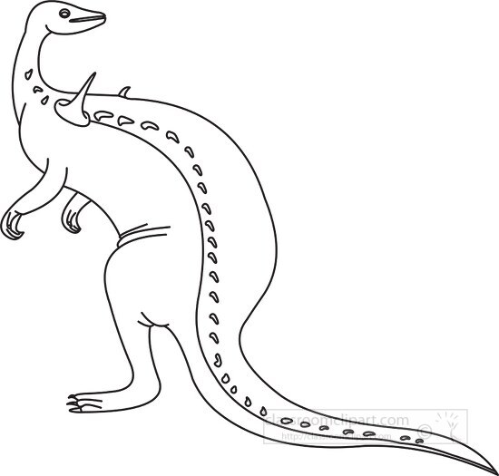 dinosaur black outline clipart 44