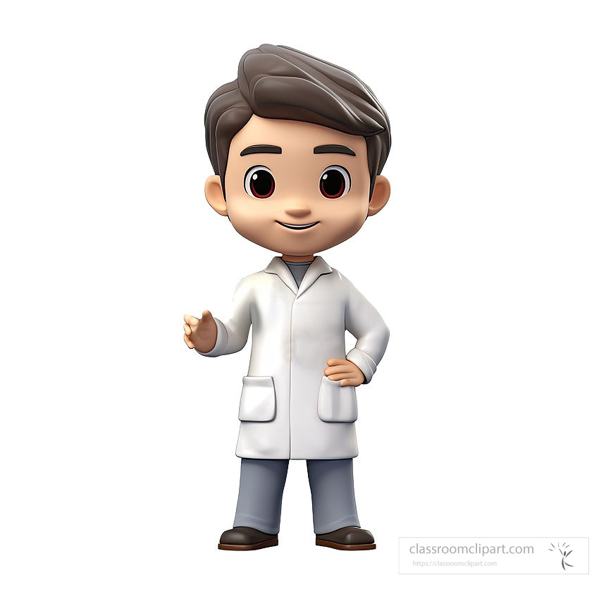 doctor 3d cartoon style