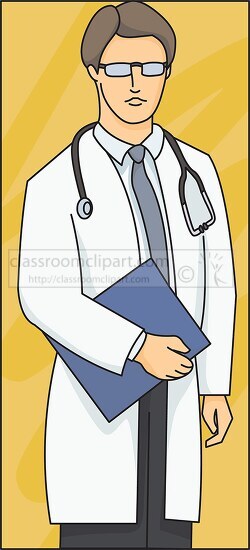 doctor with patient files
