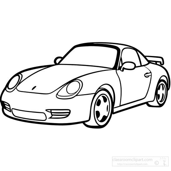 drawing of a Porsche Boxster sports car