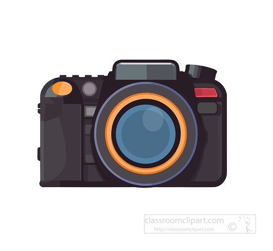 Camera Clipart-dslr camera icon vector illustration clip art