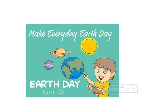 earth day every day student cipart 3a