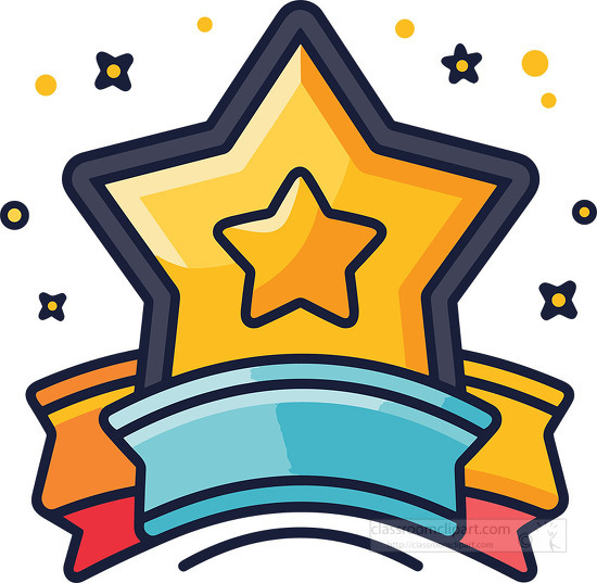 education colorful achievement badge