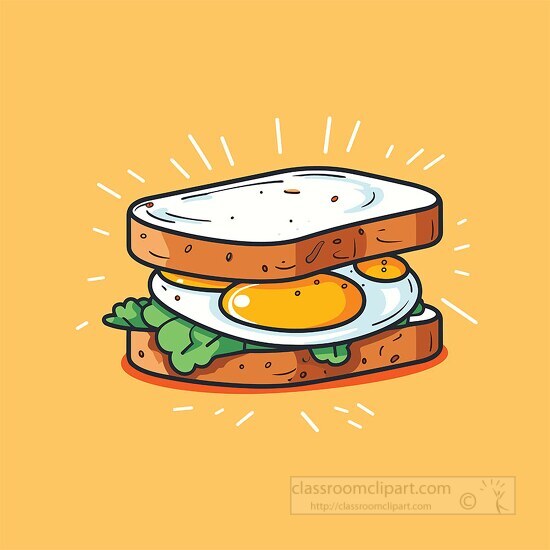 egg sandwich clip art