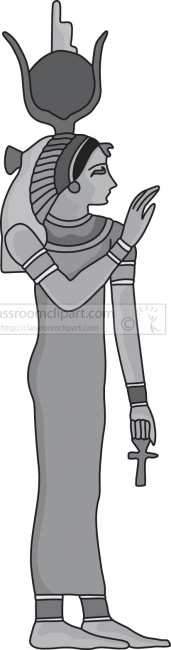 egyptian mythology female character educational clip art graphic