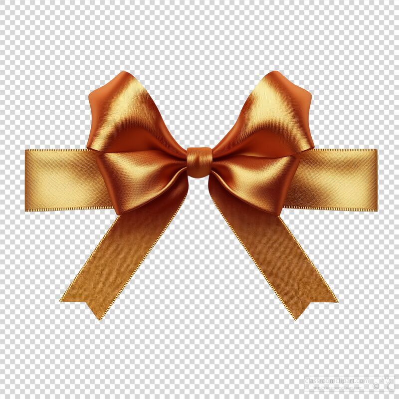 Elegant Gold Bow on a Simple Background