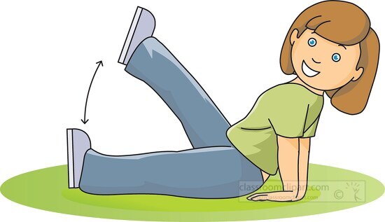 exercise girl leg updown