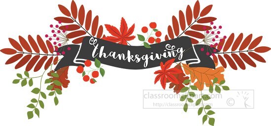 thanksgiving banner clip art