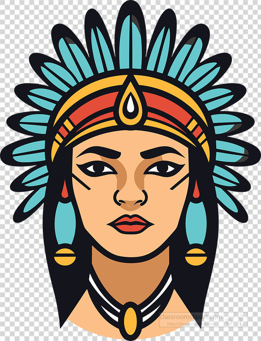 female chief icon style transparent png clipart