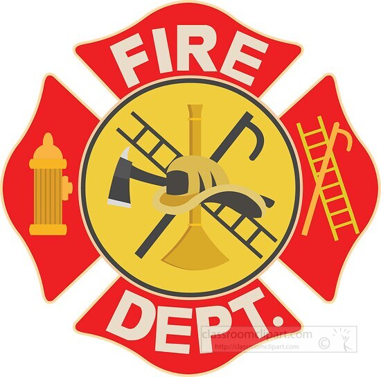 fireman badge clipart