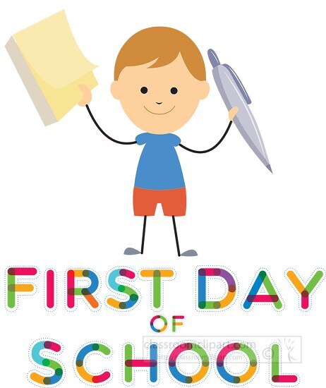 School Clipart-first day school student clipart 70155