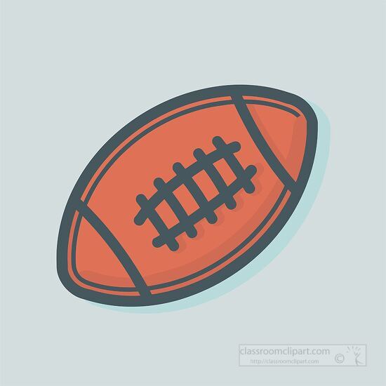 flat design of an American football