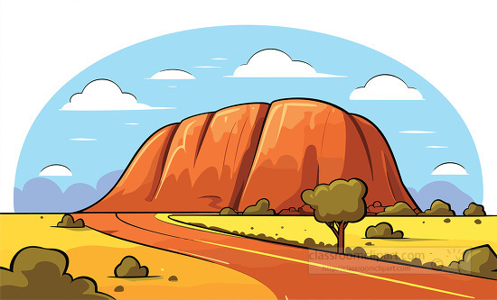 flat design representation of an iconic Australian landmark