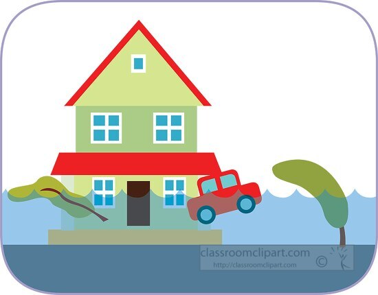 Flood Extreme Weather Clipart