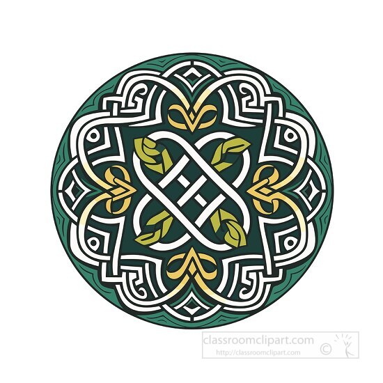 flora pattern design celtic vector