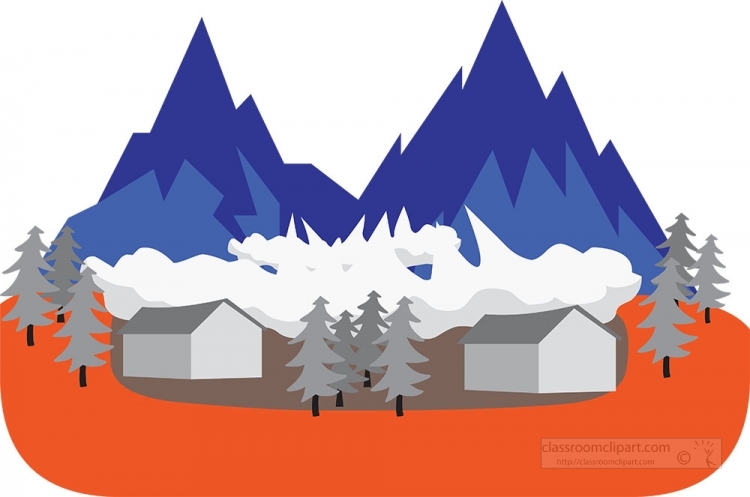 avalanche sign clipart