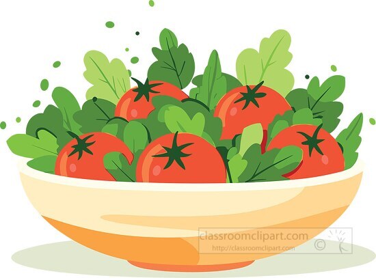 fresh healthy tomato lettuce salad