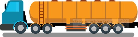 fuel tanker truck used to transport flammable liquids clipart