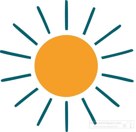 golden sun with rays weather icon