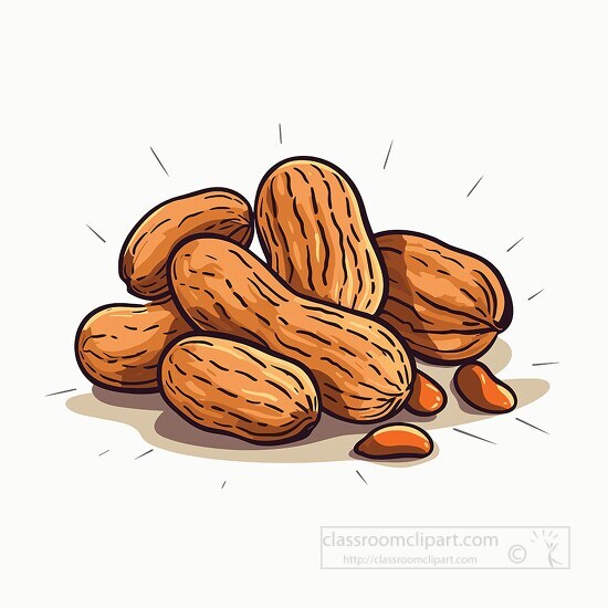 Nuts and Grains Clipart-group of peanuts clip art