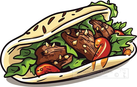 gyro sandwich clip art
