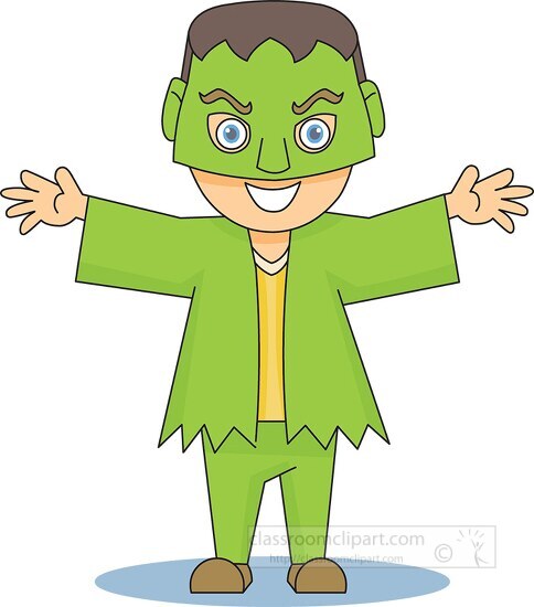 halloween green monster costume 913