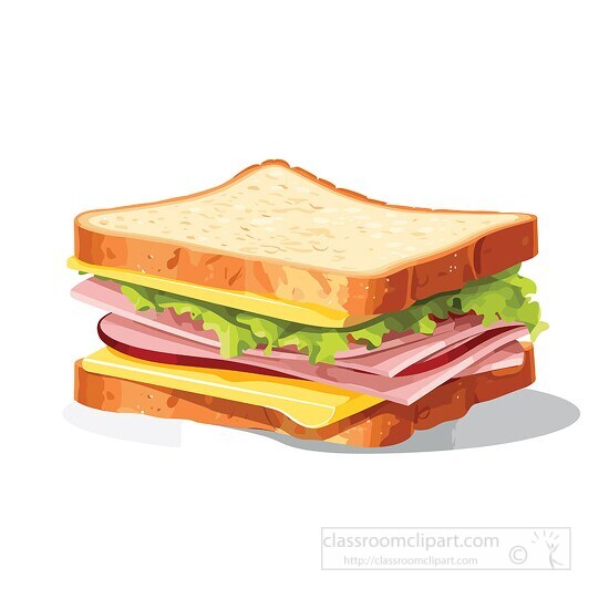 ham cheese sandwich clip art