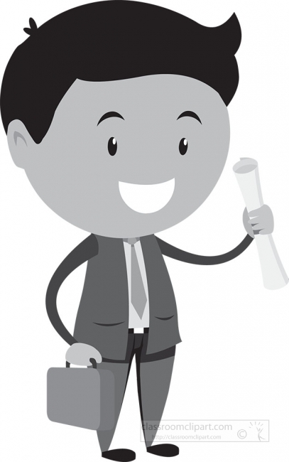 happy man clipart black and white