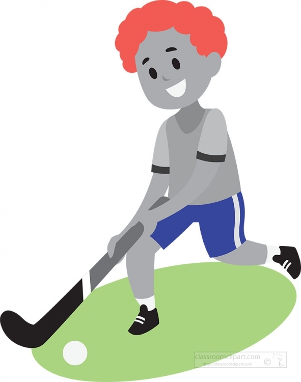 Hockey Sports gray color clipart