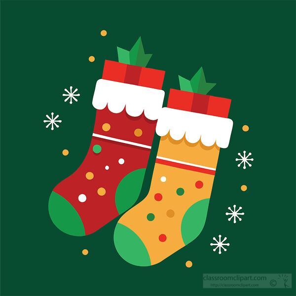 Holiday stockings filled with goodies perfect for Christmas