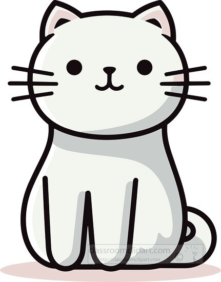 icon style cat simple drawing