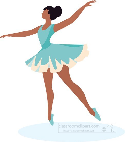 illustration of a dancing ballerina