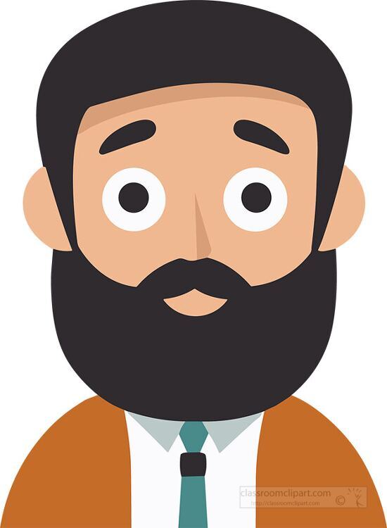 illustration of a man with a beard