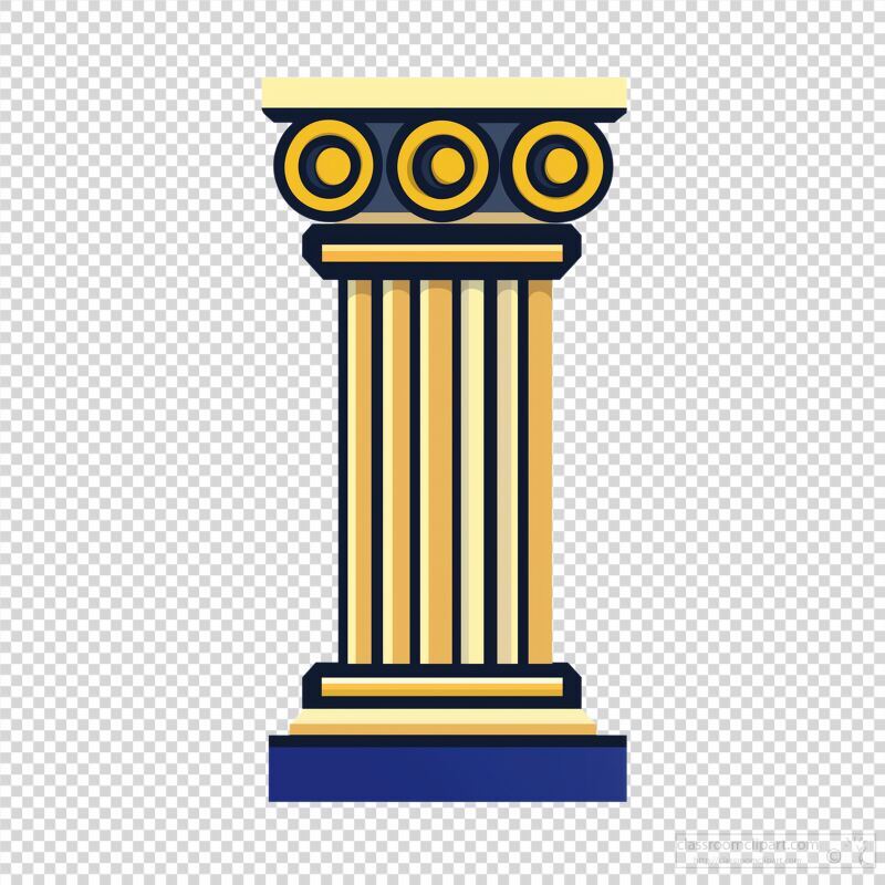 Ionic Column Capital Showcasing Classic Greek Architecture