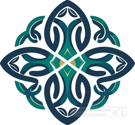 irish celtic design knotted pattern