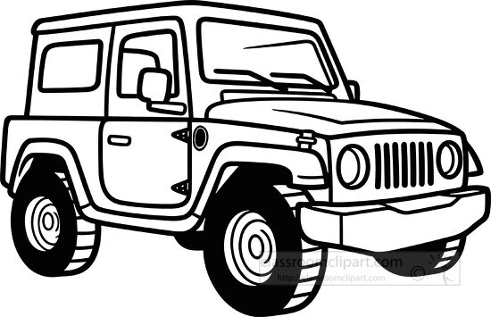 jeep black outline