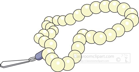 jewelry pearl necklace clipart