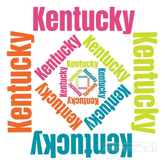 Kentucky text design logo