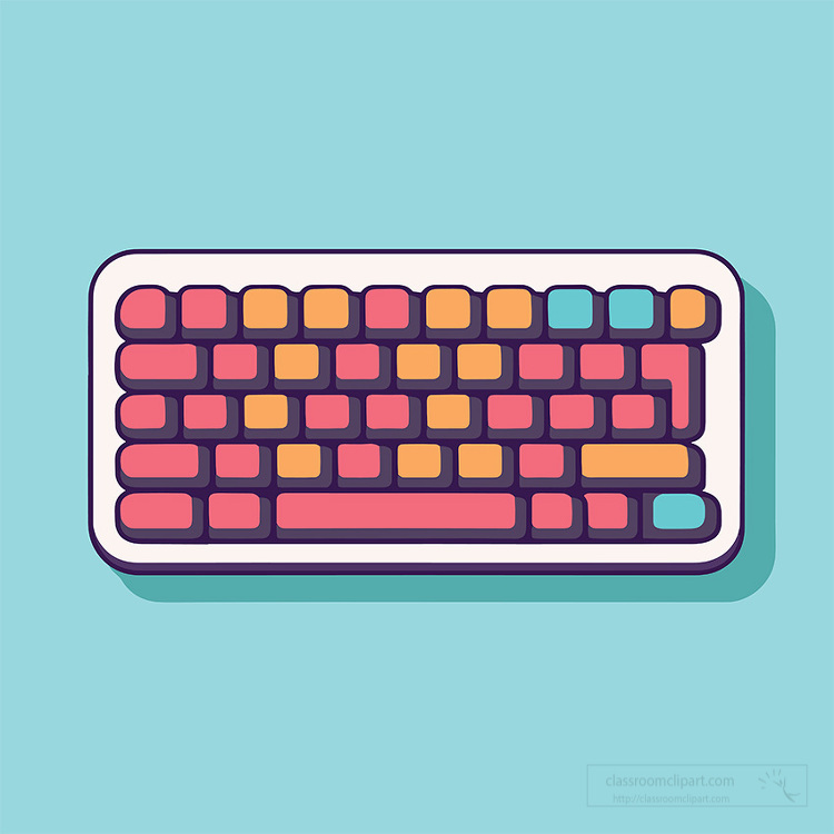 keyboard icon style clip art
