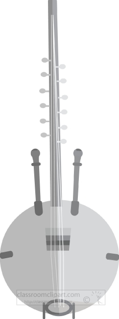 kora string instrument africa gray color clipart image