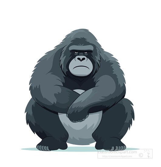 large mountain gorilla clip art