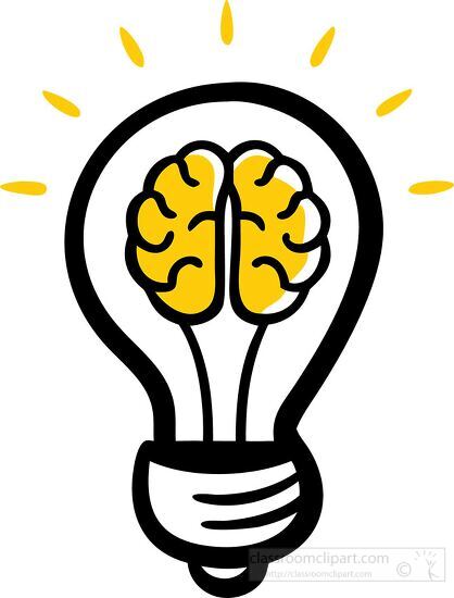 lightbulb with a glowing brain symbolizing innovation