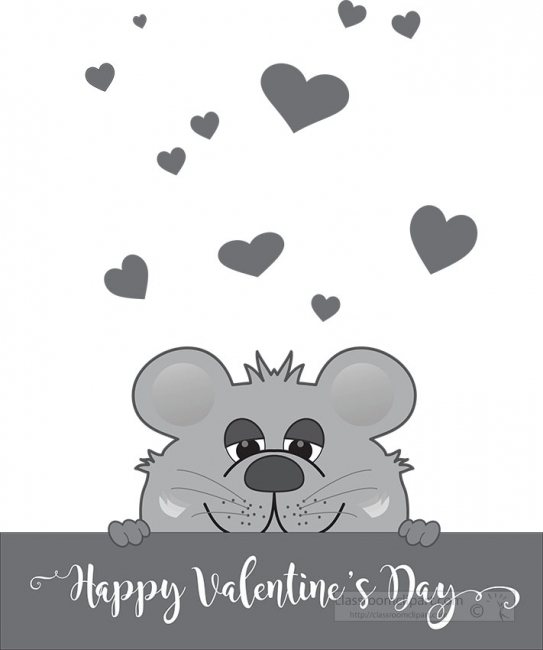 happy valentines day black and white clip art