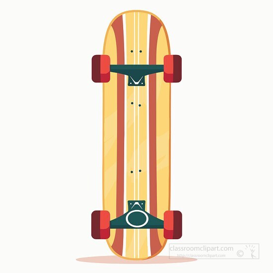minimalist skateboard design featuring a natural wood surface
