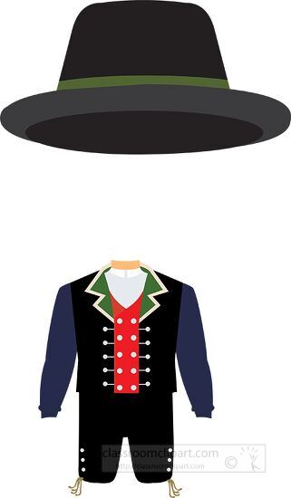 national costume norway clipart