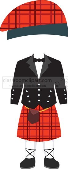national dress scottland clipart2