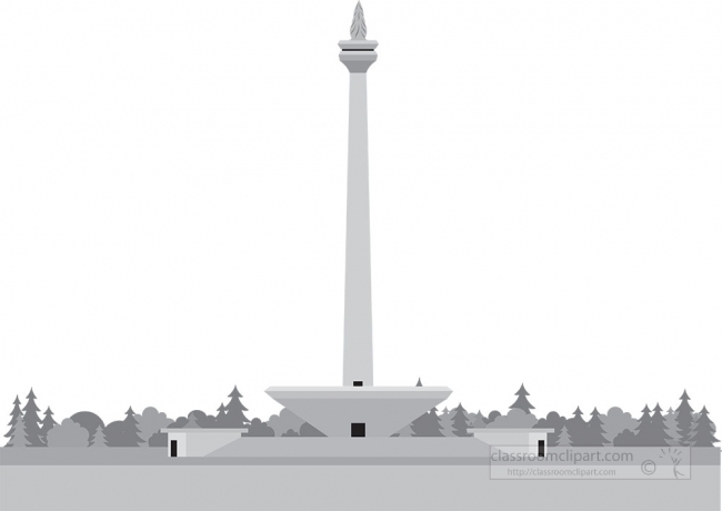 national monument of independence jakarta indonesia gray color c