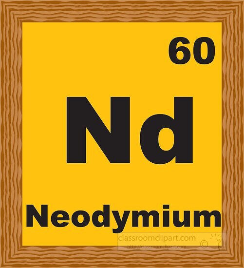 neodymium periodic chart clipart